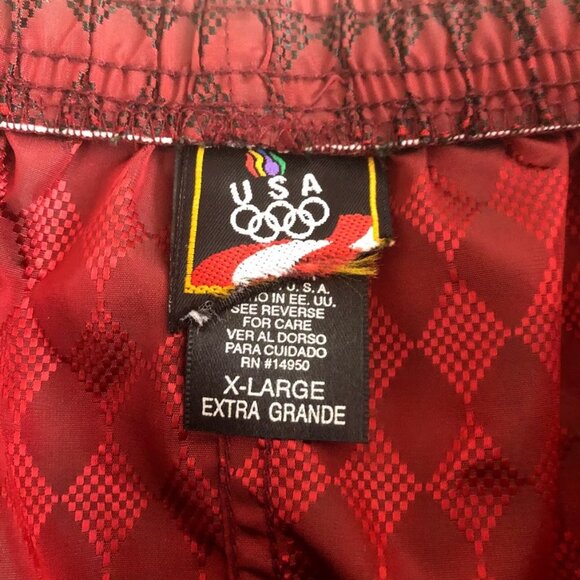 Vintage USA Olympics Men's Nylon Shorts Swim Trunk - Picture 8 of 13